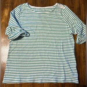 Green Striped Shirt